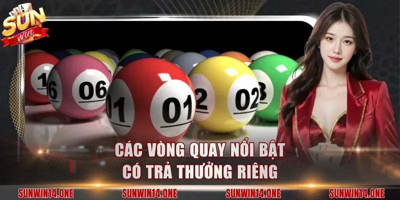 Các vòng quay nổi bật có trả thưởng riêng