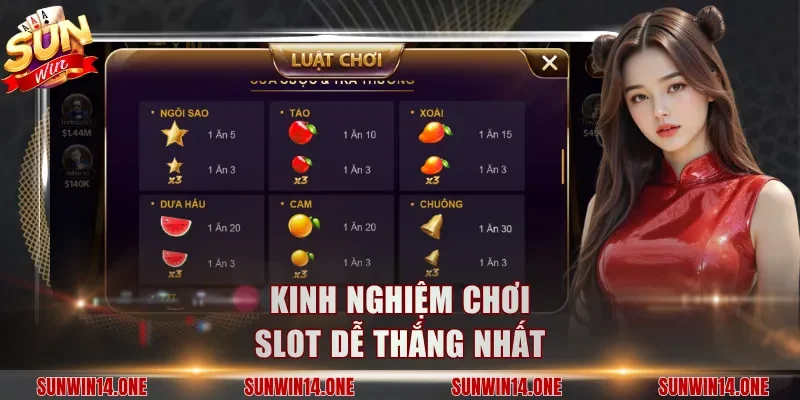 Kinh nghiệm chơi slot dễ thắng nhất