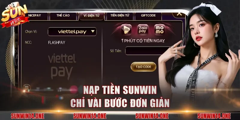 Nạp tiền Sunwin chỉ vài bước đơn giản